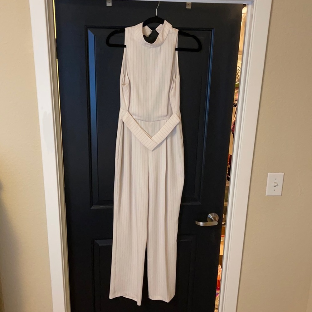 Topshop  pinstripe jumpsuit